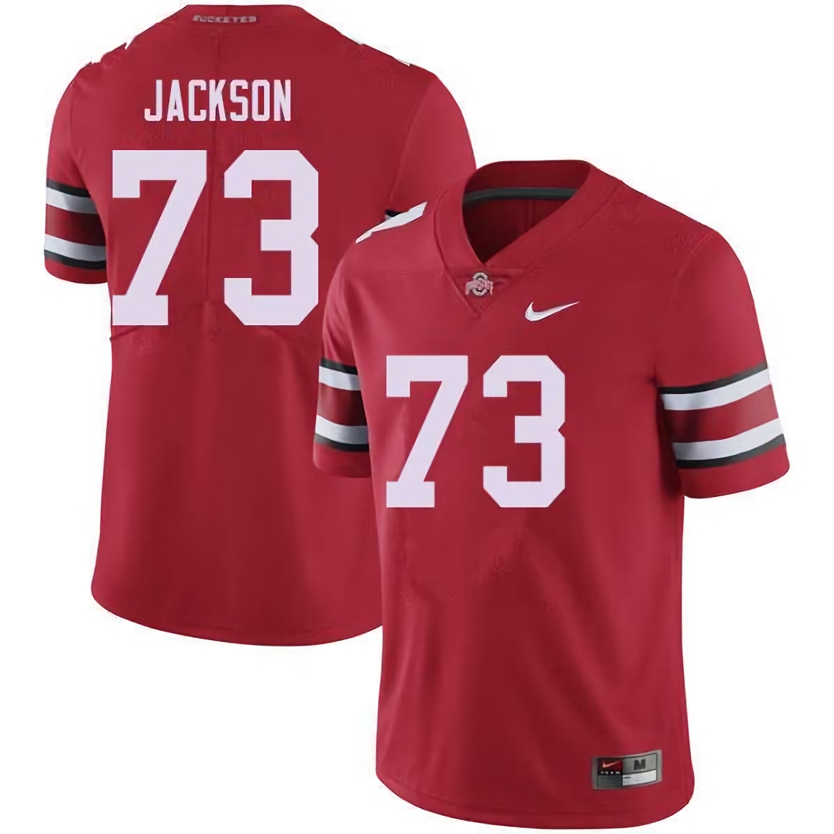 Jonah Jackson Ohio State Buckeyes Men's NCAA #73 Nike Red College Stitched Football Jersey WYK4856JZ